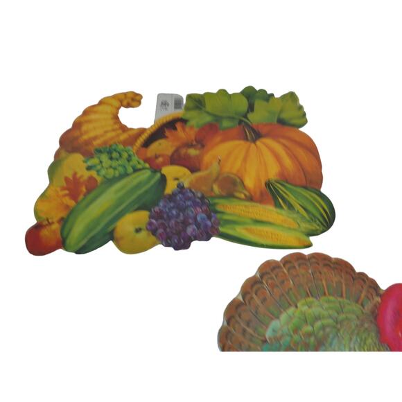 Vintage Thanksgiving Eureka Die Cut Cut Outs Set of 2 New - Picture 4 of 10